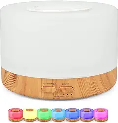 Difusor Aromatizador Umidificador de Ar Ultrassônico NO2PROBLEMS Purificador Aroma Difusor Portátil Led 7 Cores