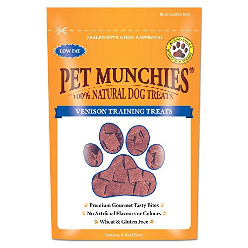 Pet Munchies - Paquete de 8 Bolsas de chucherías de Pato para Mascotas, recompensa para adiestramiento.