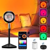 Smart Sunset Lamp , Sunset Projection Lamp, 16 Colors RGB with App Control, Alexa Google Home,...