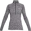 Under-Armour-Womens-Tech-Twist--Zip-Long-Sleeve-Pullover Under Armour Women's Tech Twist ½ Zip Long-Sleeve Pullover , Black (001)/Metallic Silver , Large