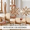 Mars Export Wooden Umbrella Swift Yarn Winder - Heavy Duty Beech Wood Hand Operated Bobbin Holder for Knitting & Crocheting, Holds up to 6' Circumference Skein #4