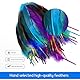 Acooruiteng Federn Zum Basteln Flauschig und Weich Feder Feather Bastelfedern Bunte Federn für DIY Ohrring Hochzeit Traumfänger Kopfschmucksfedern Schulhandwerk 50 Stück