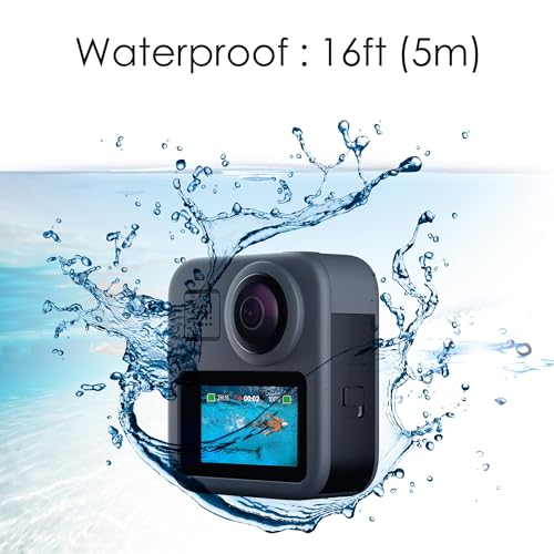 Accesorios de reparación para GoPro MAX cubierta de batería de aluminio impermeable 16 pies 3