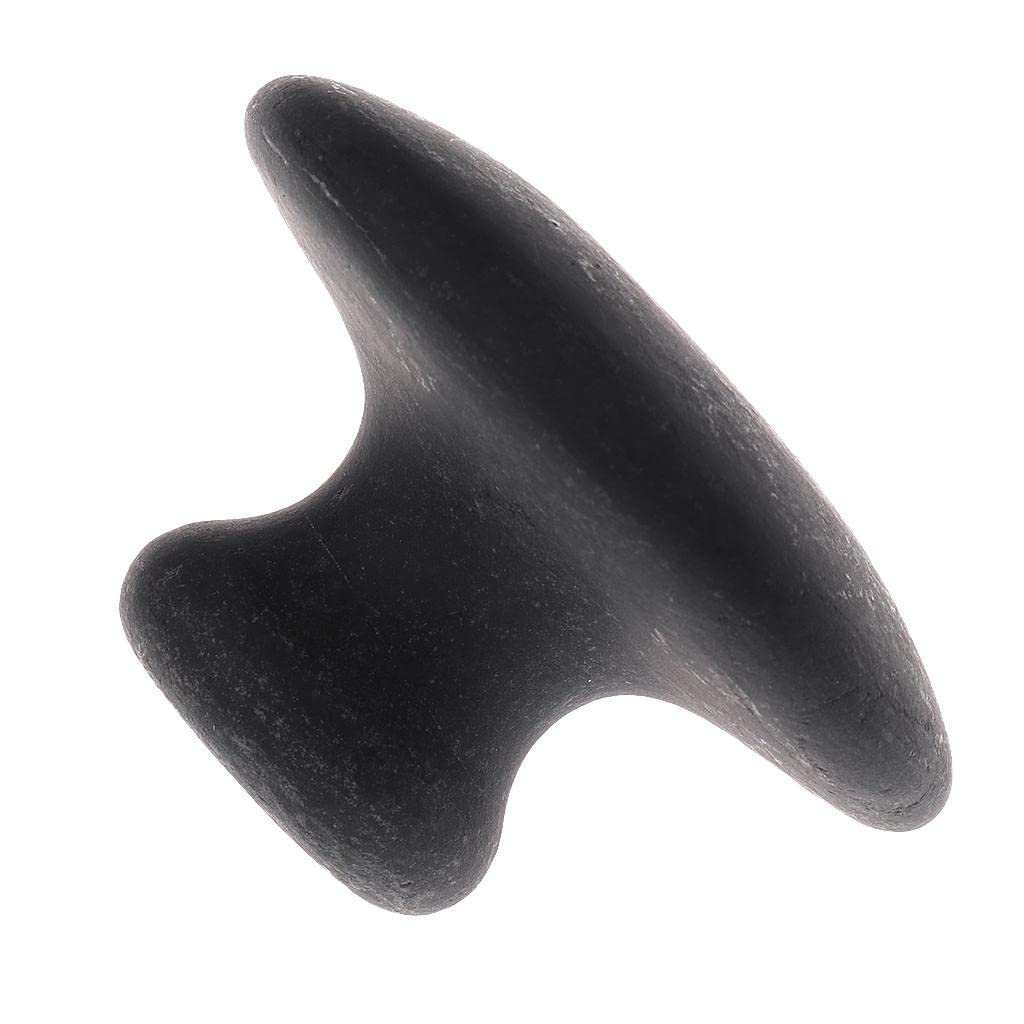5 Stück Traditionelle Massage Gua Sha Stein Natürliche Basalt Hot Rocks Set