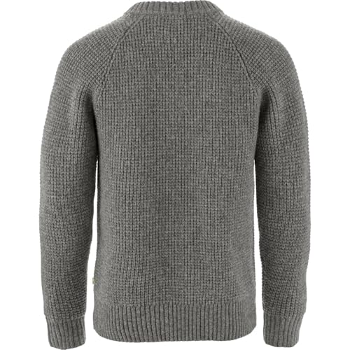 Fjällräven Herren Övik Waffle Knit Sweatshirt, Grey, L