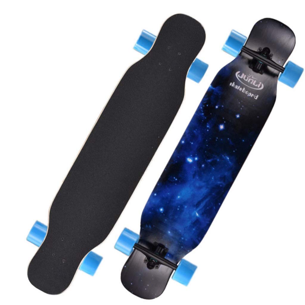YEENUO 43 "x9" Skateboard complet Longboard Skateboard Cruiser Board Longboard Drop Through Skate Board ， Cruising, Curving, Freeride Slide, Freestyle et Downhill Freestyle Cruiser pour adolescents