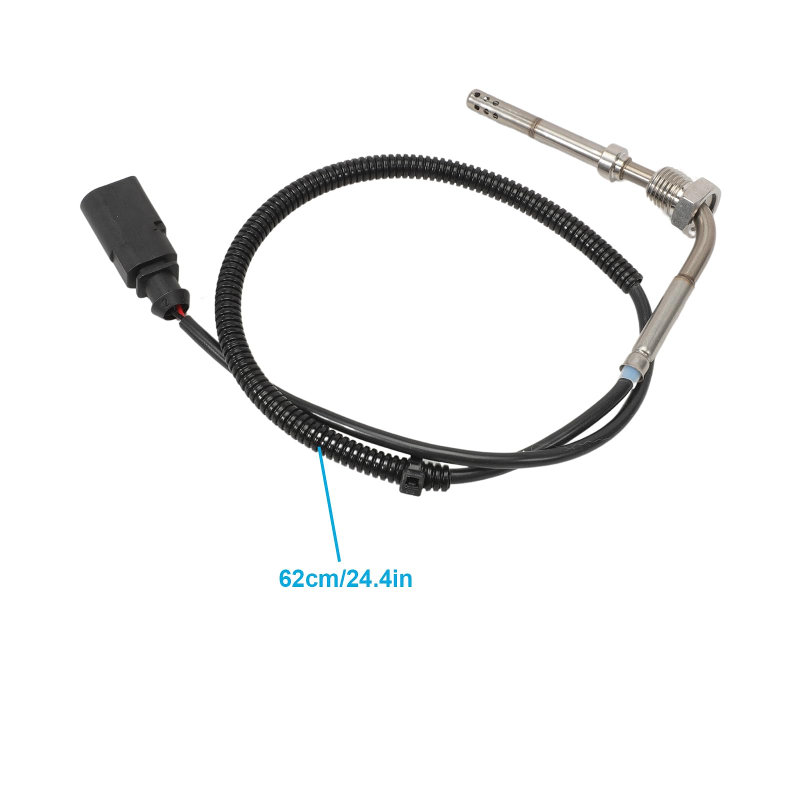 KASturbo 038906088D Capteur de température des gaz d'échappement Compatible avec A6 C6 4F 2.7 TDI 3.0 TDI Capteur de température des gaz d'échappement Capteur de température des gaz d'échappement 2005