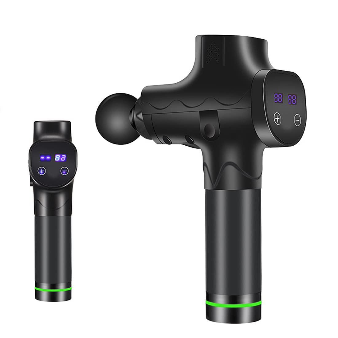 Pistola per Massaggi, Pistola per Massaggi Muscolari, Pistola da Massaggio Muscolare Eccellente E Confortevole, per Muscoli del Corpo, Schiena, Collo,Carbon Fiber
