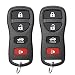 SaverRemotes for 2002-2006 Nissan Altima Maxima Keyless Entry Remote Control Car Key Fob Replacement for KBRASTU15 (Pack of 2)
