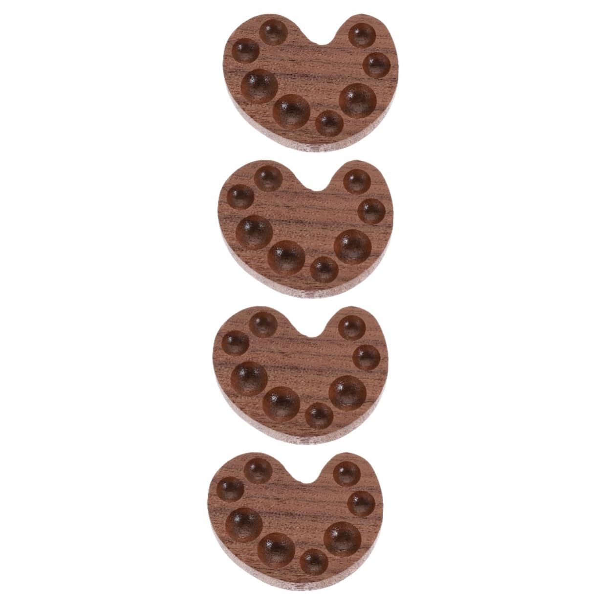 VILLCASE 4stücke Holzpalette Für Wasserfarben Pigmentbox Mit Fächern Hochwertige Aufbewahrungslösung Für Farben Für Künstler Und Schüler Praktische Langlebige