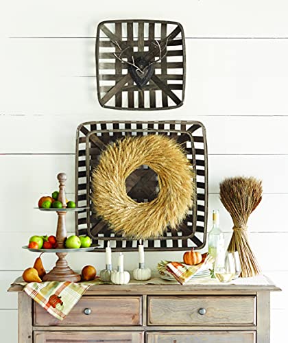 Mud Pie Preserved 20" Wheat Wreath, Brown #TOP3