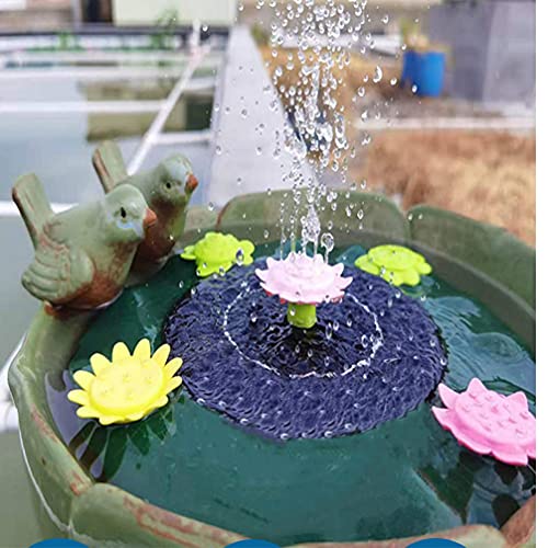 Cabilock 1 Conjunto Fonte De Folha De Lótus Bomba De Lagoa Solar Kit Fonte Solar Pétalas De Flores B