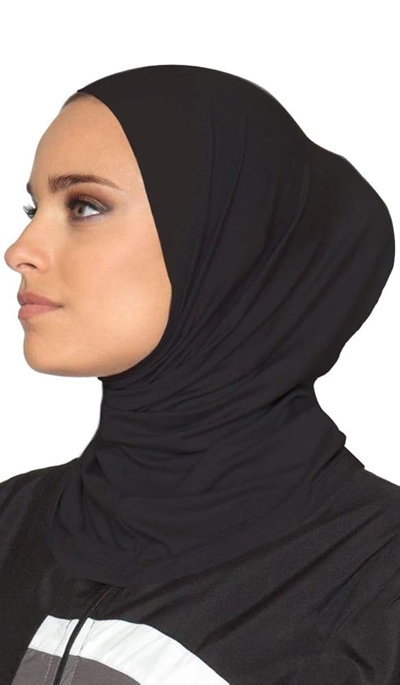 GERINLY Black Under Hijab Scarf Women's Ninja Jilbab Cap