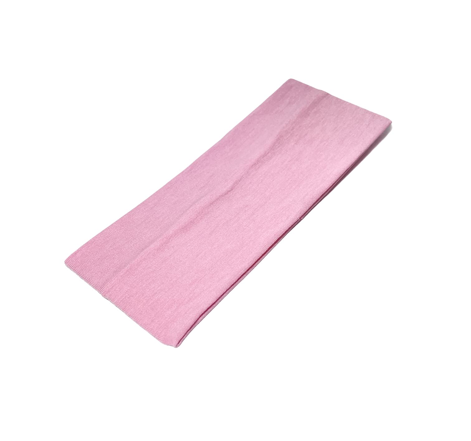 WESTEND CHOICE 9cm Wide Headbands 2 Pack Soft Head Band Plain Stretchy Unisex Kylie headband Bandeau Headbands for Women & Men Gym Yoga Hair Band (Light pink)