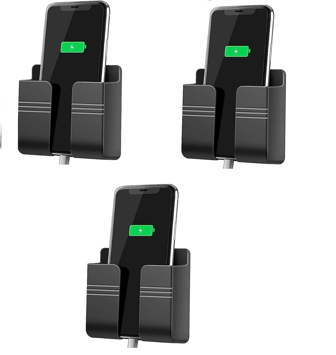 ZedGear Wall Mounted Mobile Holder Storage Case for Remote with Charging Port & Adjustable Viewing Angle Mobile Stand/Multi Purpose Stand – Black (Pack of 3) ZedGear Wall Mounted Mobile Holder Storage Case for Remote with Charging Port & Adjustable Viewing Angle Mobile Stand/Multi Purpose Stand – Black (Pack of 3)