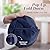 Handy Laundry Collapsible Mesh Foldable Hamper 14" x 14' x 24" Navy Blue