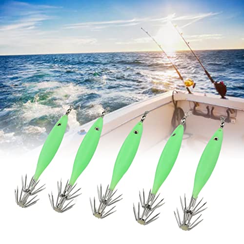 Inktvissen lokken, aantrekkelijk vissen lokken lichtgevende 8 cm lengte voor zoetwater voor vissers - Image 3