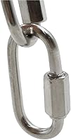 Vista 4 de 24Pcs Quick Links Stainless Steel D Shape Locking Carabiner