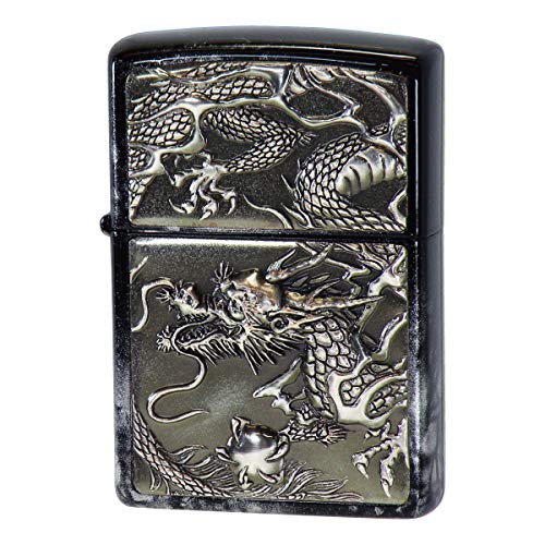 Encendedor Zippo Silver Rise Metal Dragón Plateado miniatura 1