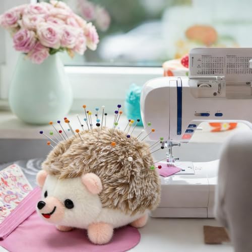 Image of Sizobi Cute Hedgehog Pin Cushion, Soft Plush Pin Cushions for Sewing, Needle Holder Sewing Pin Holder, Sewing Supplies Accessories Gift for Quilting, Embroidery, DIY Crafts(Sewing Pins Not Included)