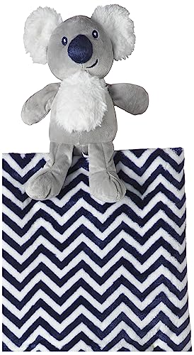 Image of Hudson Baby Unisex Baby Plush Blanket with Toy, Koala, One Size (Pack of 2)