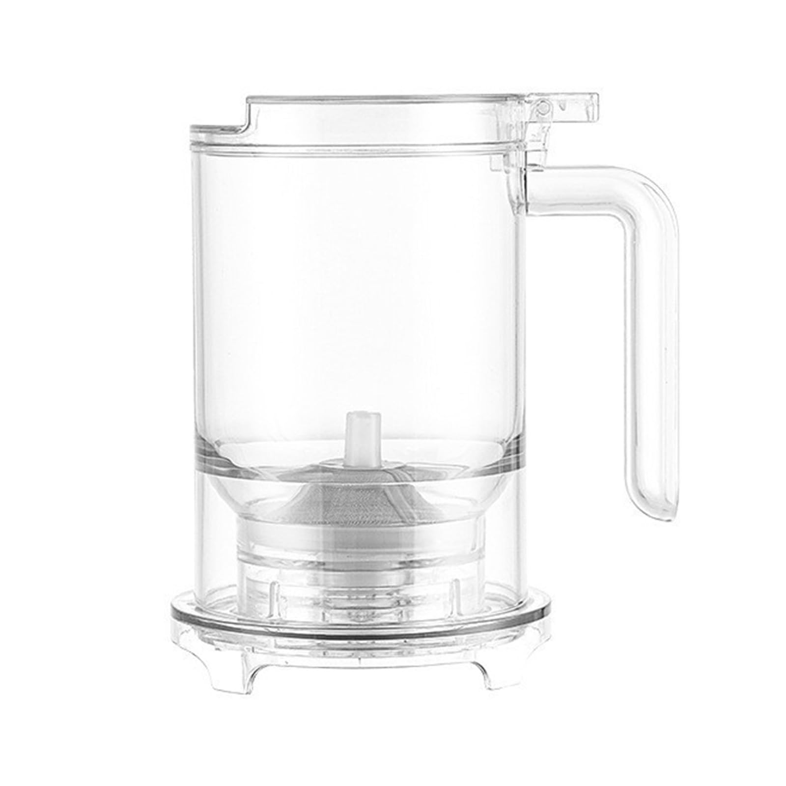 Elnwnnkc Teas Brewing Cup with Strainer Clear Teapot Infuser Teas Maker Steeper Bottom Dispensing for Great Flavor Coffee Cup with Strainer