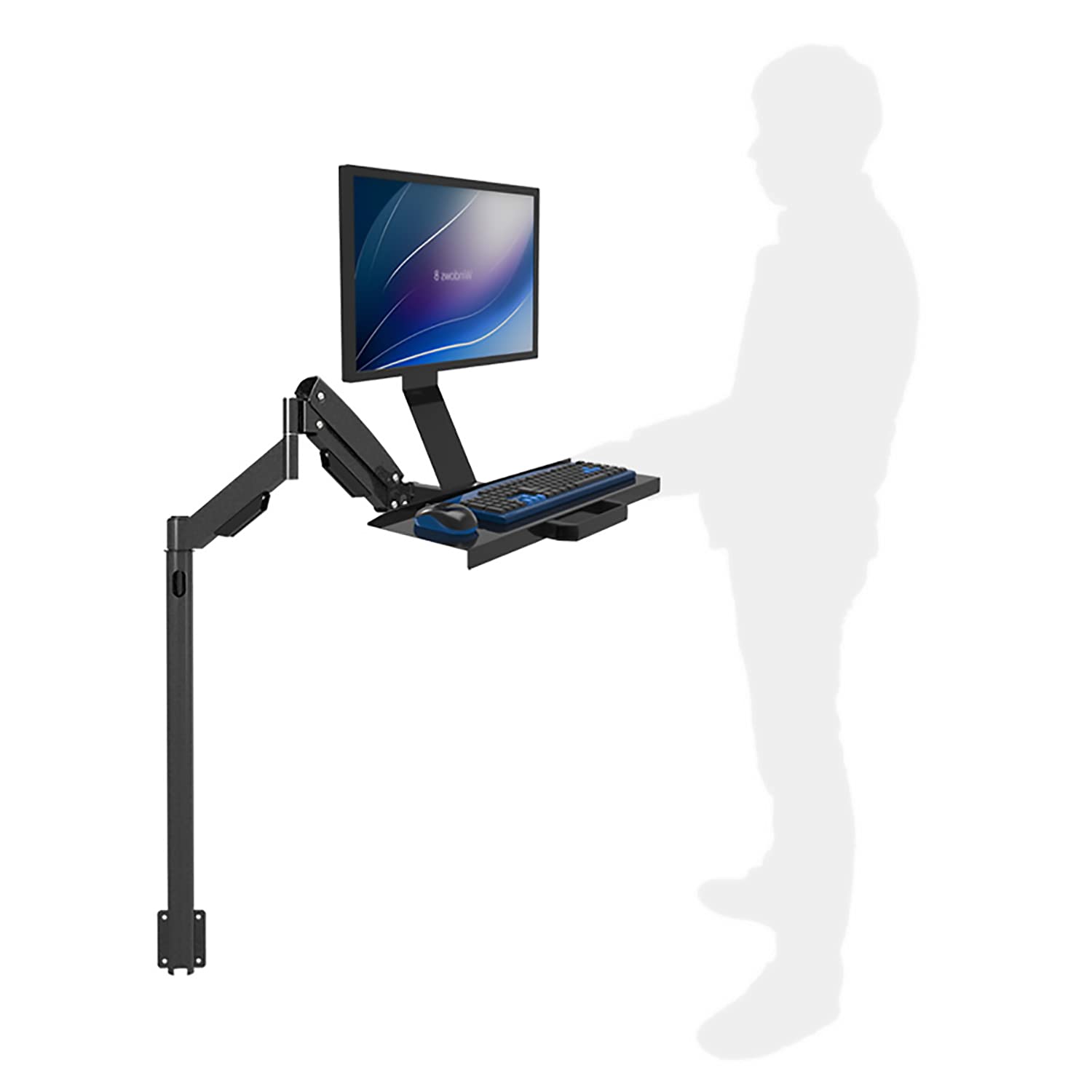 Amazon.co.jp: スタンディングキーボードモニタースタンド,VESA 