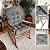MQK Adirondack Chair Cushion, Thick Indoor/Outdoor Rocking Chair Cushion with High Elasticity PP Cotton, Fade-Resistant, 44'x19'x4