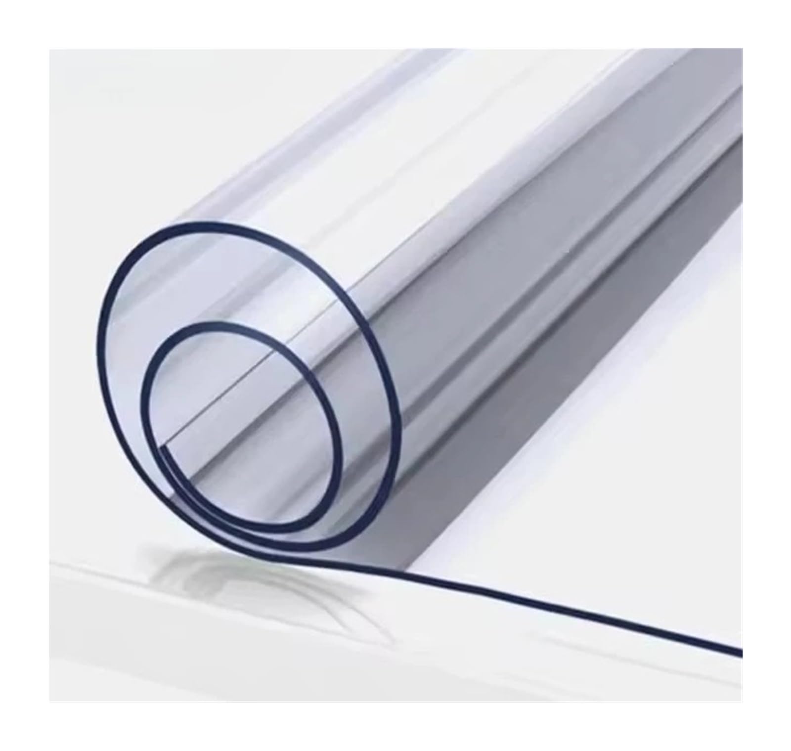 Clear Table Protector Pvc Transparent Tablecloth Waterproof Oilproof Soft Glass Protection Pad For Dining Table, Tv Cabinet, Coffee Cover(Thickness 1.5mm,50X150CM)