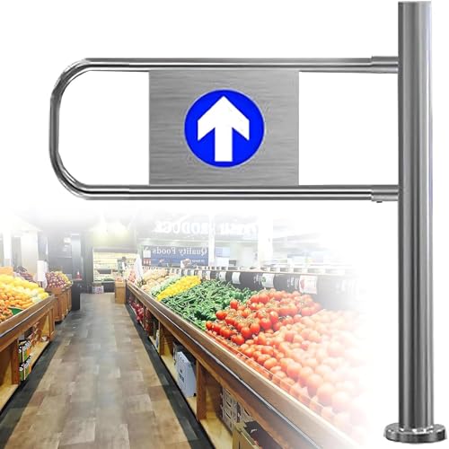 Automatyczne zamykanie bramy skrzydłowej 50-100 cm regulowane drzwi odbijające 1-drożny dostęp dla pieszych do supermarketów fabryk parków - otwierana ręcznie konstrukcja 90°