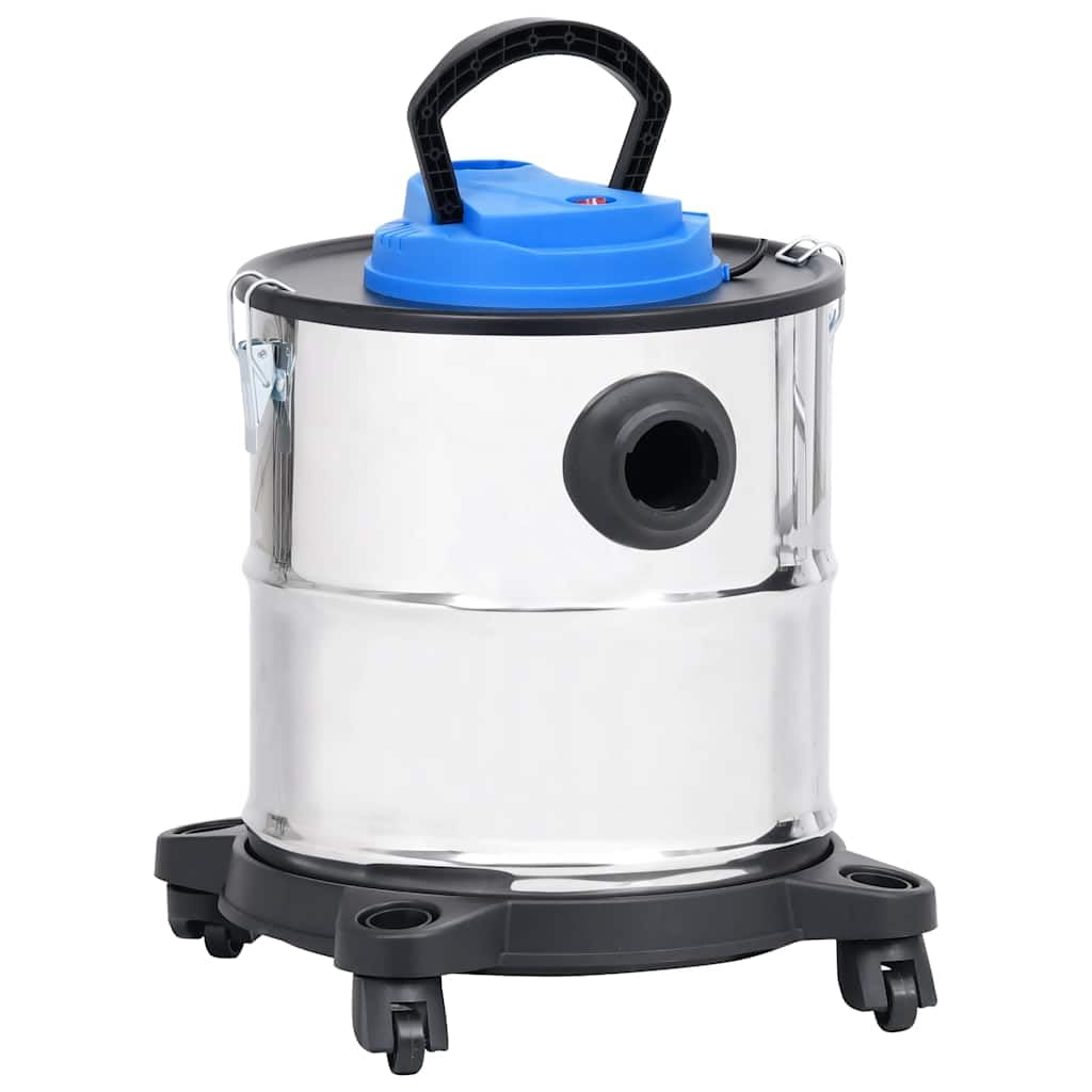 Aspirador de cenizas con filtro HEPA 1200 W 20 L acero inoxidable para estufas de leña, chimeneas, fogatas, aspiradoras con función de soplado, tubo de metal resistente, portátil, ideal para