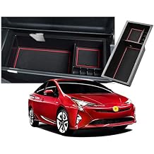 منظم ملحقات وحدة تحكم مركز CDEFG لـ Prius 2016 2017 2018 2019 2020 ، صندوق مسند ذراع ABS صندوق إدراج قفاز صندوق تخزين ثانوي