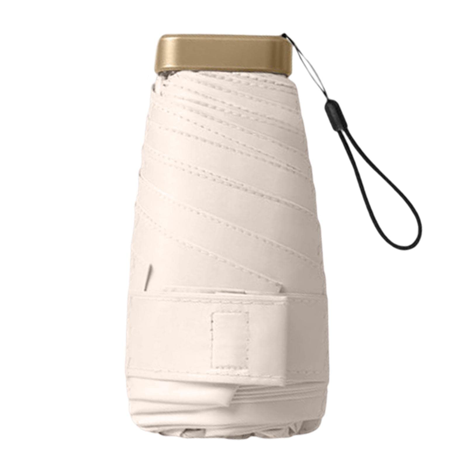 crobat Mini Capsule Umbrella Portable Pocket 5 Folding Umbrella Girls Plain Color Sunscreen Umbrellas With Case (multicolor)-picture-17