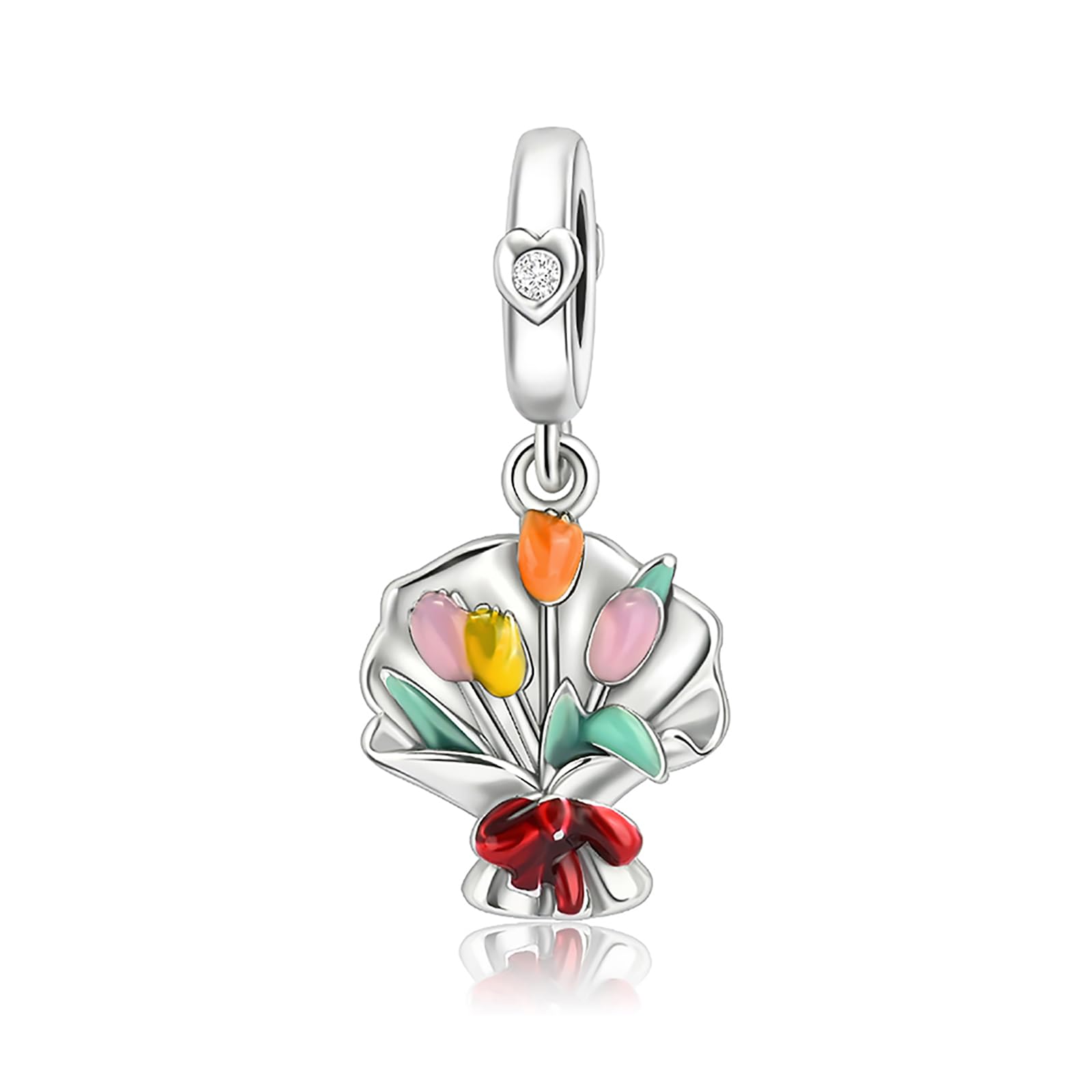 Amuefer925 Sterling Silver Charms for Bracelets, Grad Cap Flower Wise Owl Rabbit Egg Sunflower Butterfly Bead Pendant Spring Easter Graduation Mother's Day Jewelry Gifts for Women Friend