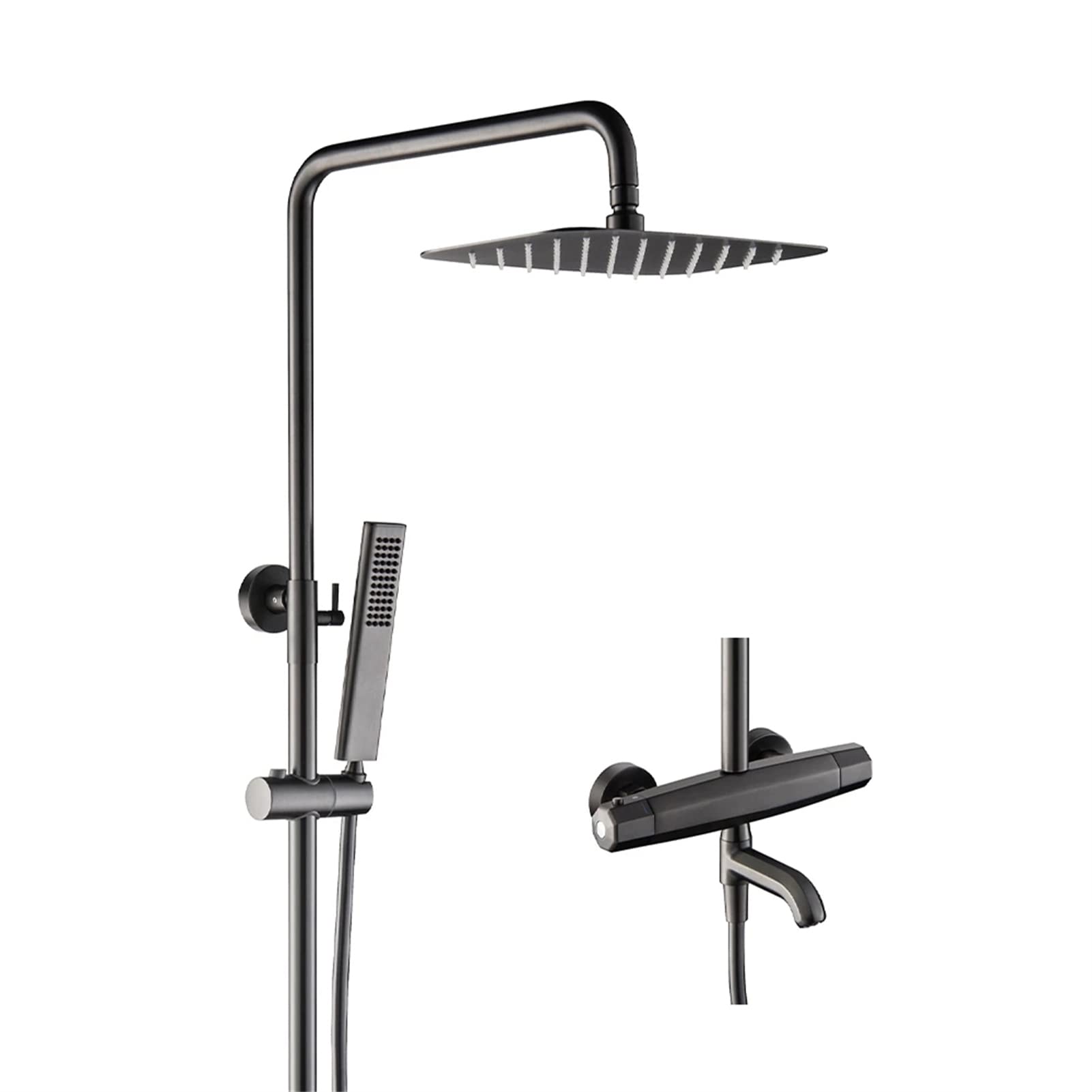 NZPOST Faucet,Tap,Bathroom Thermostatic Shower Faucet, ABS fall Head, Wall Mounted Bathtub Mixer Tap Ther