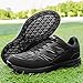 DZBAJRQM Men's Golf Shoes Fashion Low Top Spikeless Golf Shoes Outdoor Professional Sports Golf Shoes Men's Plus Size Golf Shoes Black