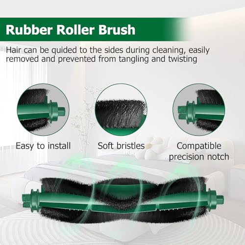 Image of 25 Pcs Replacement Parts for iRobot Roomba 104 /105 Vac / 105 Combo /Vac 2 / (Q0520 /Q052) Vacuum, 2 Main Brushes,4 Filters,6 Dust Bags,6 Side Brushes,6 Mop Pads