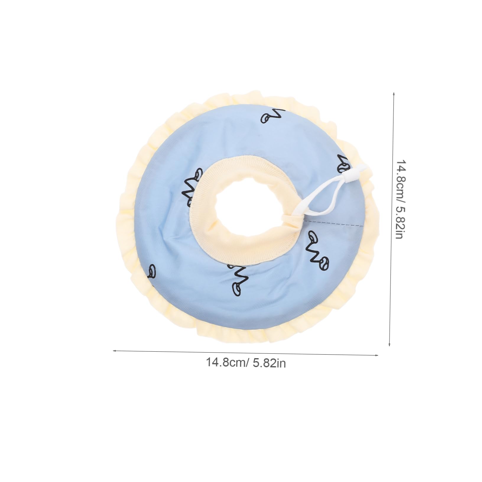 Toddmomy Guinea Pig Soft Cone Collar Elizabeth Collar for Small Pet Bite Comfortable Breathable Size l