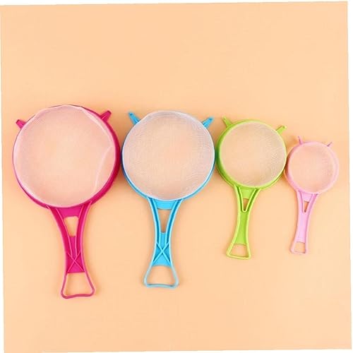 Miniatura 7 de 4 unidsset de tamiz de harina de plástico colador de cocina de varios tamaños tamiz de harina colador conjunto de herramientas de cocina