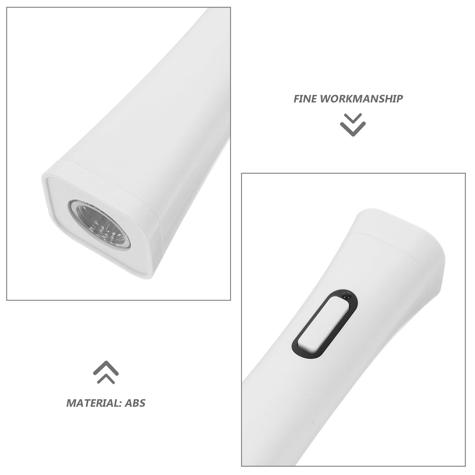 Abridor de Vino Eléctrico Blanco Abs, Compacto y Portátil