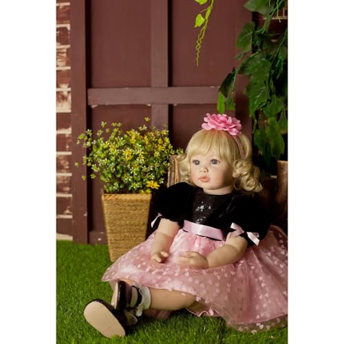 Muñeca Reborn Bebé Niña 24 Pulgadas con Accesorios miniatura 1