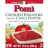 Pomì Crushed Tomatoes with Chili Pepper - 13.8oz (Pack of 12)