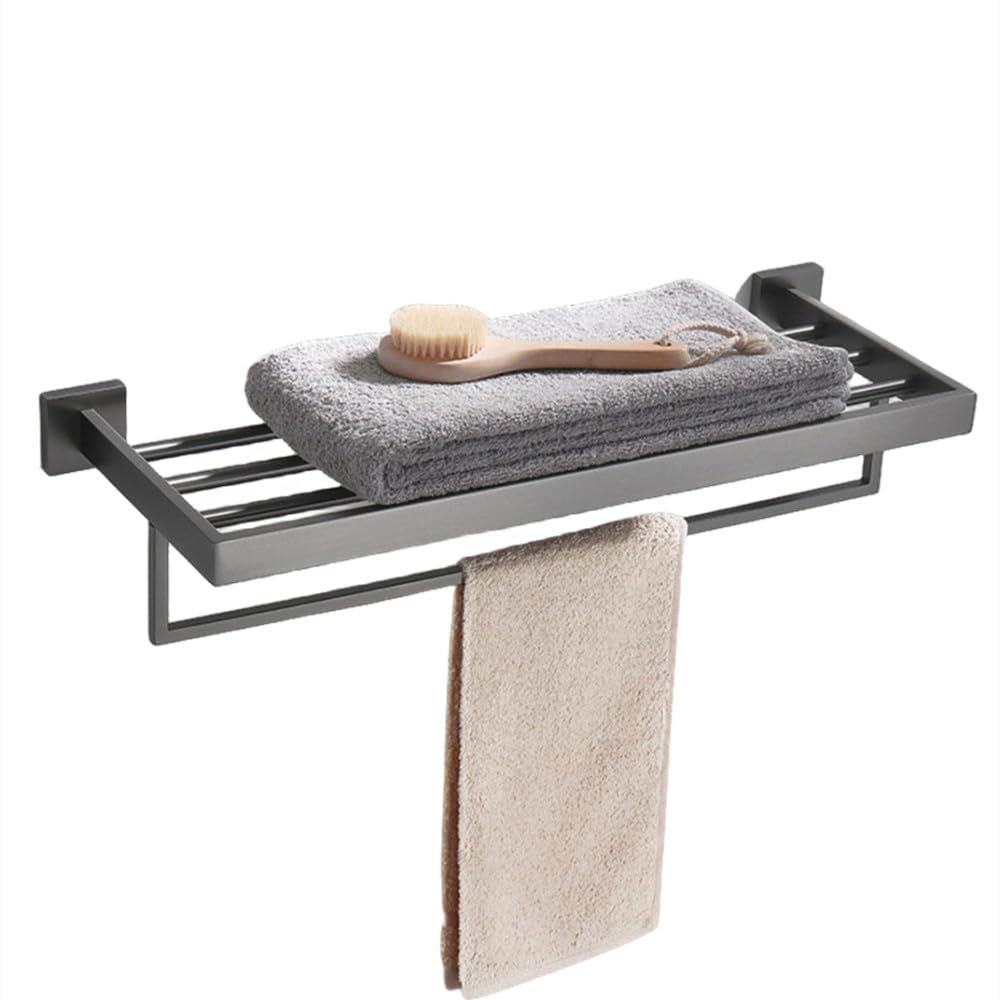Brosse de toilette et porte-papier gris en acier inoxydable contre la rouille en salle d'eau