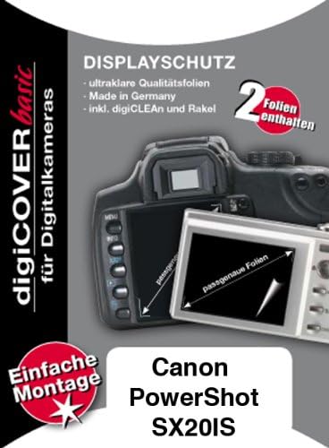 digiCOVER LCD Screen Protection Film for Canon PowerShot SX20 IS