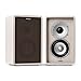 Produktbild NUMAN Retrospective 1979 S - Regal-Lautsprecher, Satellitenlautsprecher, 2-Wege-Lautsprecher, 50 Watt, 10 cm (4")-Tiefmitteltöner, Hochtöner mit Seidenkalotte, braunes Cover, weiß