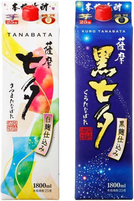 6本セット】田崎酒造 芋焼酎 黒麹仕込み 薩摩くろ 七夕 1800ml 田崎酒造
