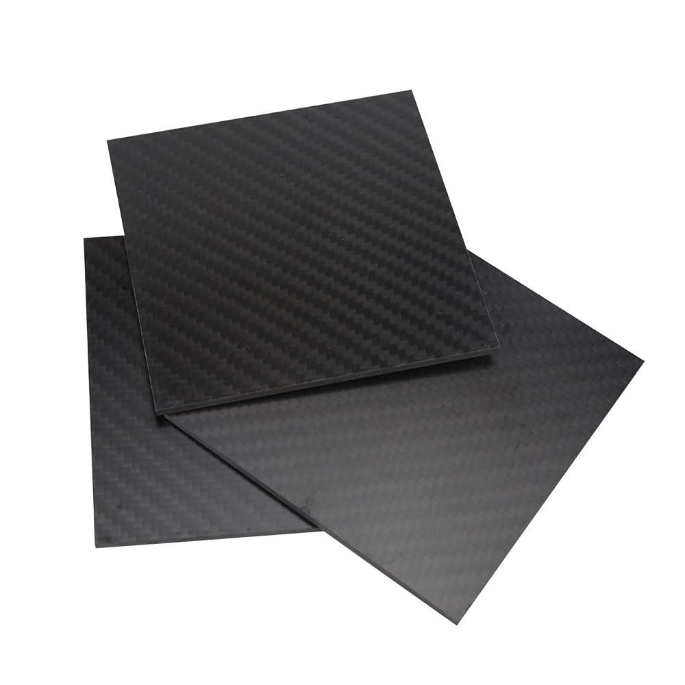 1PCS 50X50MM 1-5MM Dicke 3K Matte Oberfläche Carbon Platte Panel Blätter Hohe verbund Härte Material Carbon Faser Platte (Twill/5MM)