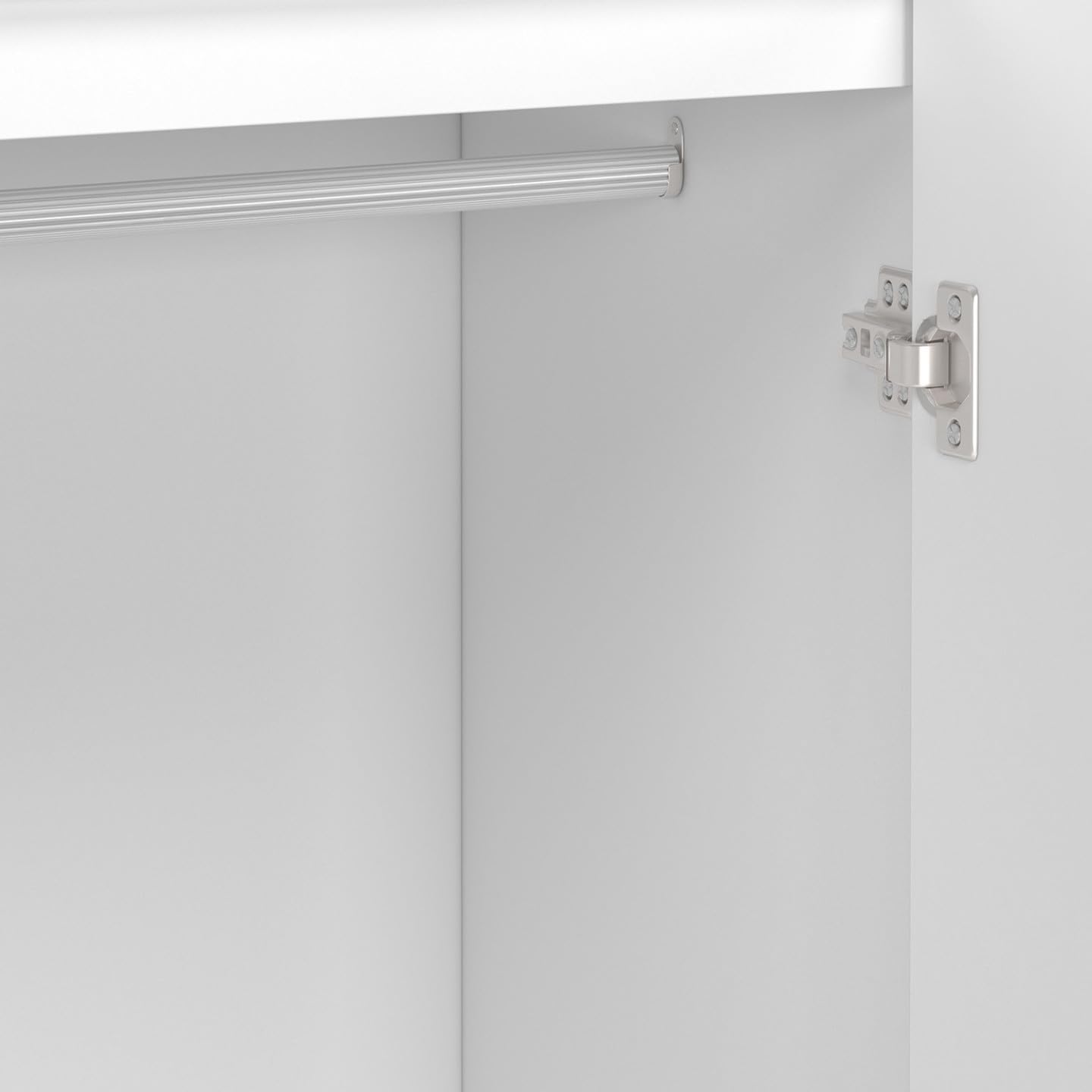 IDMarket - Armoire 2 Portes Helsinki scandinave Blanc