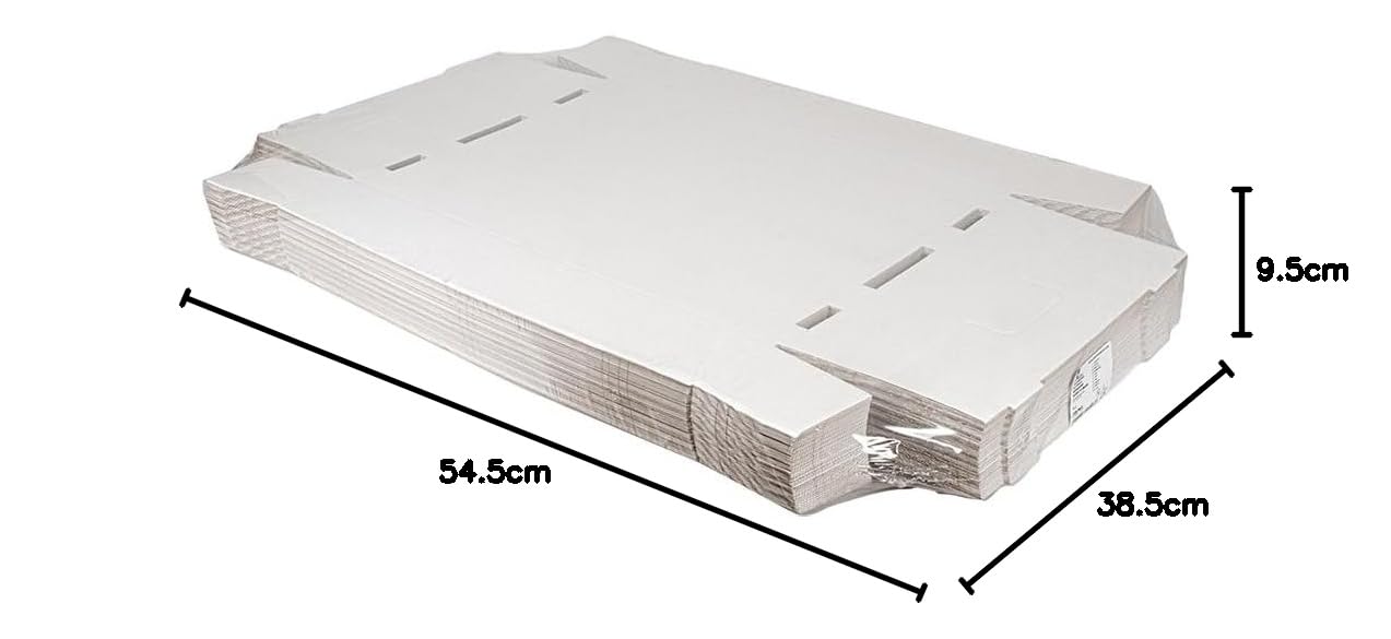 García de pou Plateaux Regrouper 54,5X38,5X9,5 Cm Blanc Carton - 50 unités