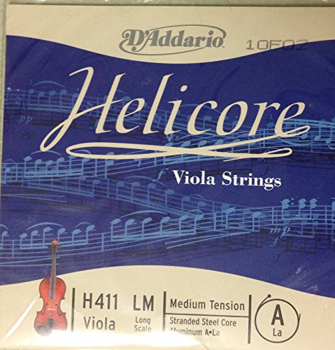 D'Addario ダダリオ ビオラ用 バラ弦 Helicore A-String Long Scale H411 LM Medium Tension